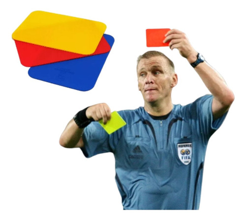 Set Tarjetas Para Arbitro Futbol