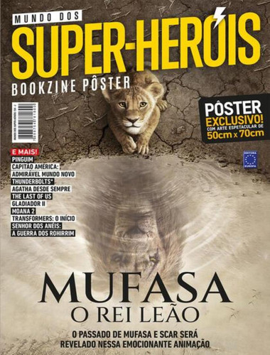 Superposter Mundo Dos Super-herois - Mufasa - O Rei Leao, De Editora Europa. Editorial Europa, Capa Mole, Edição 1 Em Português, 2024