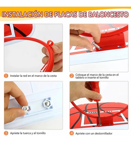 Juego De Aro De Baloncesto Para Niños Con Balón Inflador