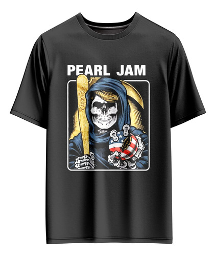 Remera Pearl Jam Baseball Premium Rock Algodon Serigrafia