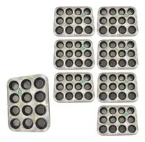 Comprar 8 Formas Assadeiras Cupcakes Antiaderente 12 Cavidades