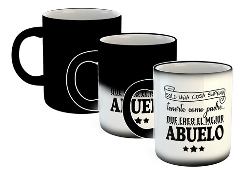 Taza Magica Frase Solo Una Cosa Supera Tenerte Padre