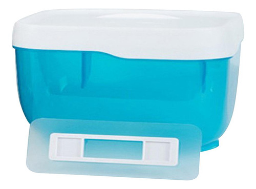 Caja De Pañuelos Autoadhesiva Para El Baño, Soporte Azul L