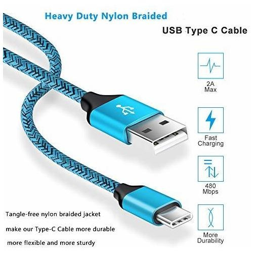 Cable Usb C De Andhot, Paquete De 2 Unidades, Cargador Tipo