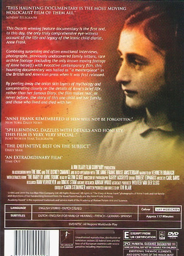 Imagen 4 de 5 de Dvd: Anne Frank, Remembered