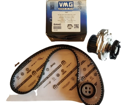 Kit Distribucion Fiat Fire 1.3 8 Val C/bba De Agua Original