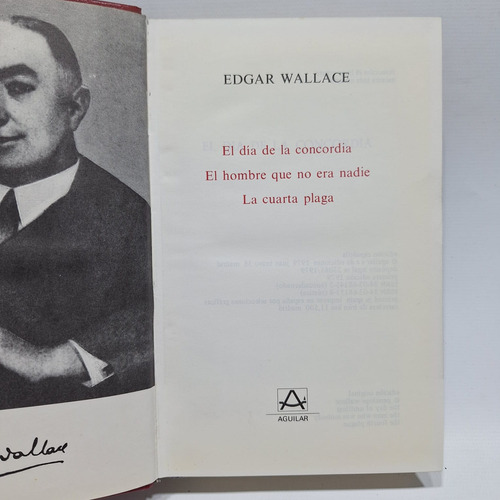 Antiguo Libro Edgard Wallace 1979  Editorial Aguilar Le870