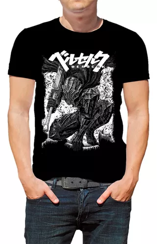 Camiseta Camisa Berserk Guts Anime Mangá Filme Nerd Geek