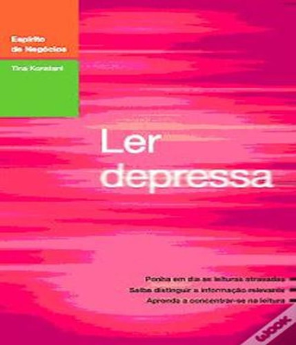 Ler Depressa: Ler Depressa, De Konstant, Tina. Editora Actual Editora, Capa Mole, Edição 1 Em Português