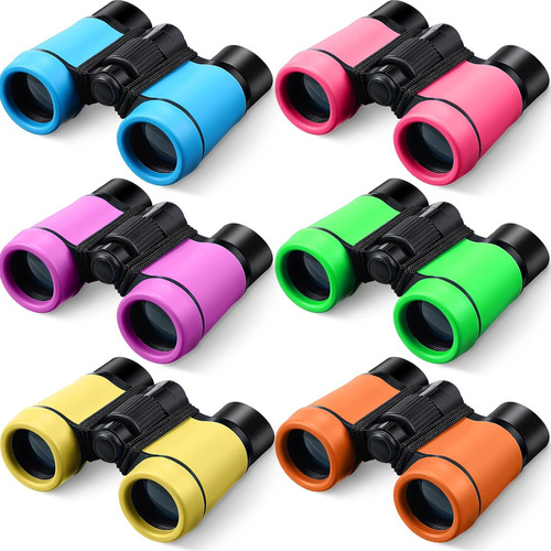 6 Pack Kids Binoculars Shock Proof Toy Binoculars Set For...