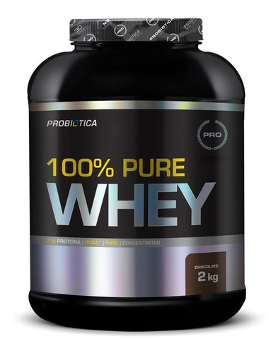 100% Pure Whey Protein 2kg Baunilha - Probiótica