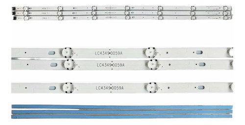 Lc43490059a Kit 3 Tiras Led LG 43uj6350-uc Originales Usadas