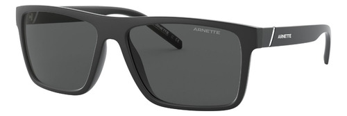 Lente De Sol Arnette 0an4267 Goemon Rectangular Goemon Grey Matte Black Matte Black/white