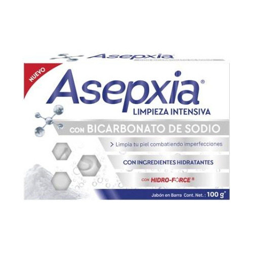 Jabón Asepxia Bicarbonato 100 Grs