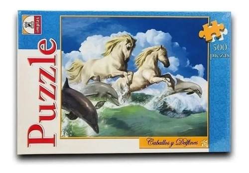 Puzzle 500 Piezas Caballos Y Delfines Implas 