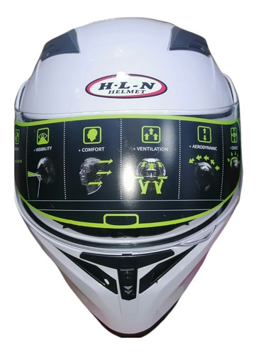 Casco Abatible Para Moto Doble Visera Con Certificación Dot