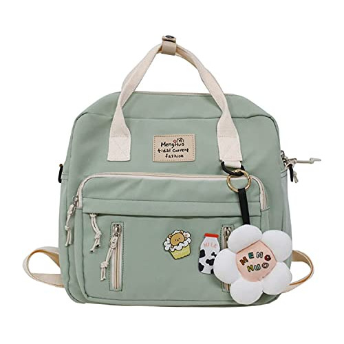 Mochila Kawaii Con Colgante De Oso, Estética B6z6w