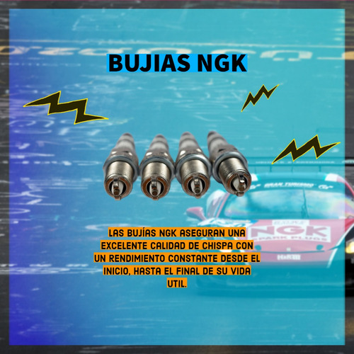 Kit X4 Bujías Ngk Bpr6egp Chevrolet Agile F2 2014/2016