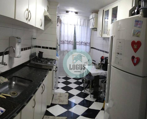 Imagem 1 de 14 de Apartamento De 55m² Composto Por 2 Dormitórios, À Venda Por R$ 212.000,00 - Jardim Alvorada - Santo André/sp - Ap1692