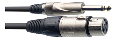 Cabo de plugue Canon de 10 metros com chip de metal Stagg