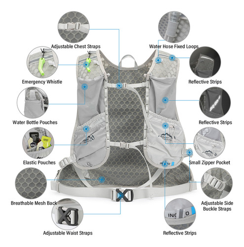 Mochila, Mochila, Chaleco, 12l, Montar En Bicicleta