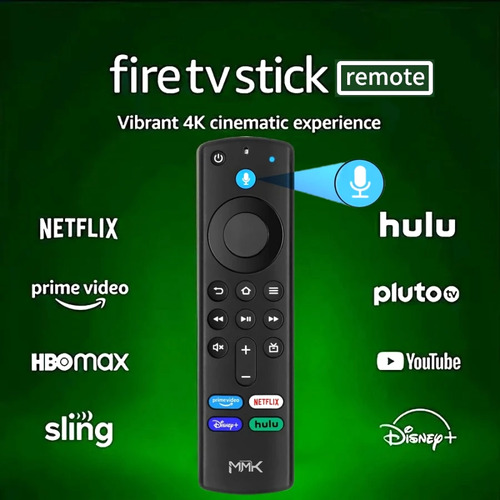 Controle Compátivel Fire Stick Amazon Com Voz Mmk Com Pilhas