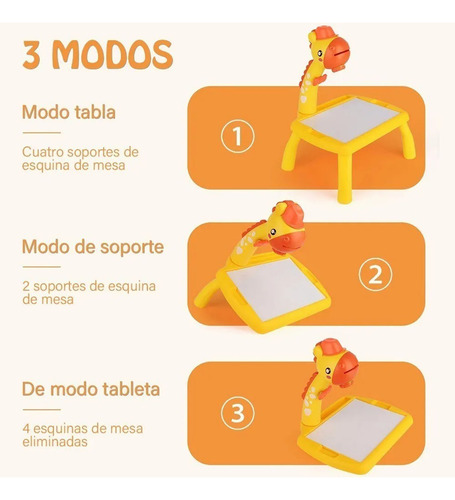 Jirafa Proyector De Dibujo Mesa De Borrable Para Niños