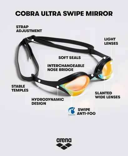 Gafas De Natación Arena Cobra Ultra Swipe Racing Para Hombre