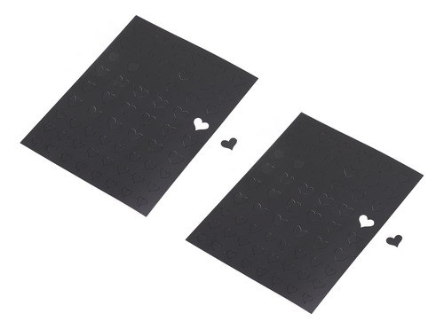 Pegatinas De Uñas Con Aerógrafo, 10 Hojas, En Forma De Coraz