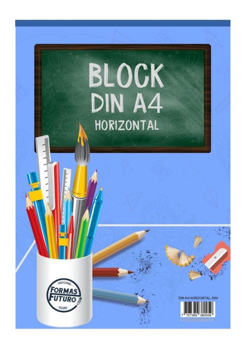 Block Din A4 X 20 Hojas Horizontal 