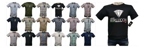 Camisa Giorgio Berlucchi Mc24-36 Slim Fit Lisa Petroleo 2024