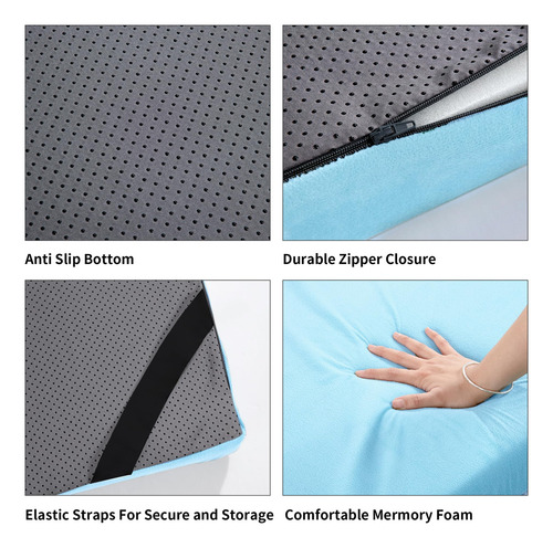 Colchón Viscoelástico Impermeable 3 Para Camping Y Viajes