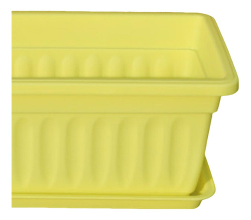 Caja De Ventana De Flores Sembradora De Plantación Amarillo