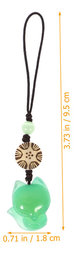 2 Unidades De Decoración Colgante De Jade Para Bolsa De Telé
