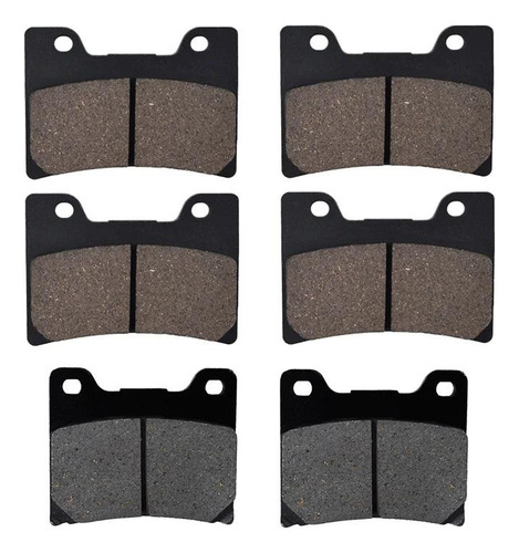 3 Pares De Pastillas De Freno Para Yamaha Fzr 600 1000