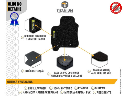 Imagem 3 de 3 de Tapete Renault Sandero Stepway 4pçs 2010/2011/2012 Borracha