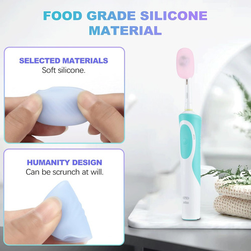 Conjunto De 6 Capas De Silicone Para Escova De Dentes