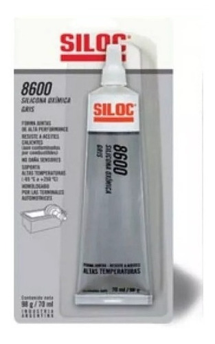 Forma Juntas Silicona Oximica Gris Siloc 8600 Pomo 98g X12 U