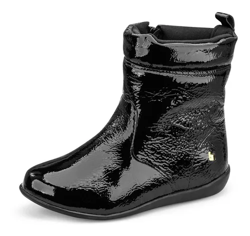 Bota preta cheap infantil bibi