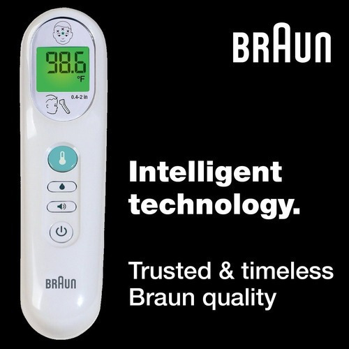 Termómetro Braun no touch 3 en 1 para niños, comida, baño