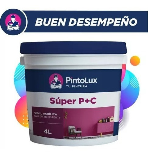 Pintura Pintolux Pc Galón 4l Acrílica