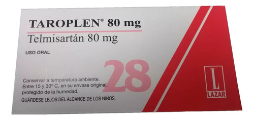 Taroplen® 80mg X 28 Comprimidos (telmisartán)