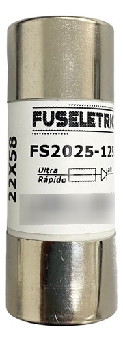 Fusível Cartucho 22x58mm Gl/gg Retardado 690v 125a