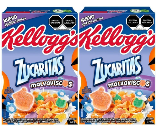 2 Cereal Kellogg's Zucaritas Con Malvaviscos 370 Gr C/u