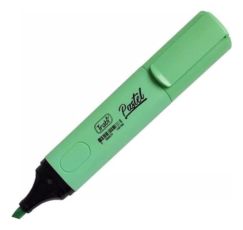 Resaltador Trabi High Texter Chato Colores Pastel Color Verde