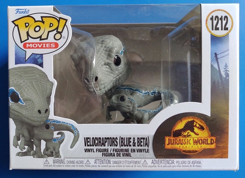 Imagen 3 de 3 de Funko Pop Jurassic World Dominion Velociraptors Blue & Beta