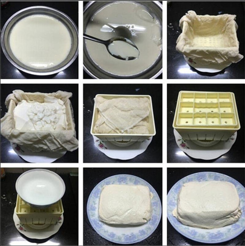 Prensa De Tofu (2pcs) + Kit Molde Para Hacer Tofu Casero + T