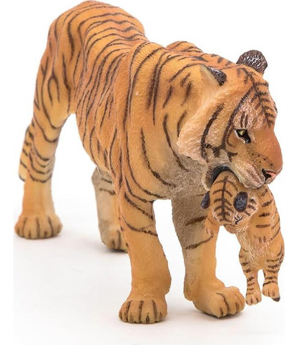 Figura Tigresa Con Cachorro Papo 14.5x6.5cm Para Niños