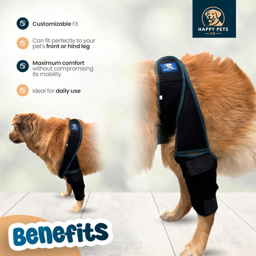 Joelheira Para Cães Happy Pets Co Ajustável Para Ligamento C