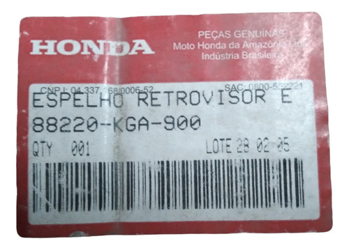 Espejo Honda Titan 2000 Izquierdo Original